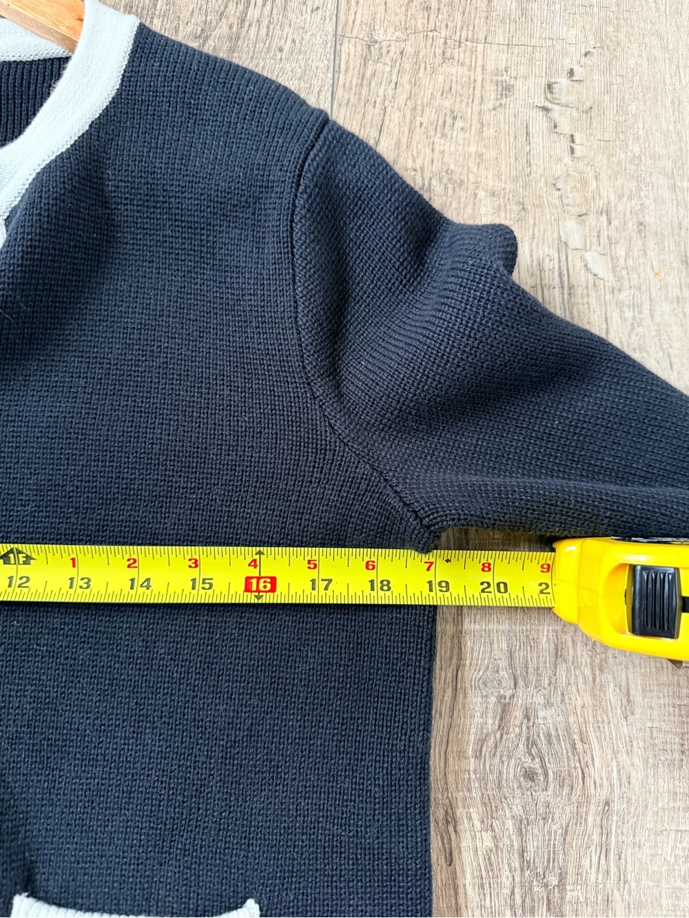 Quince Organic Cotton Sweater Jacket Black Small - Picture 7 of 9